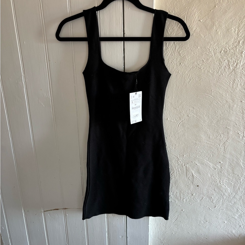 Zara Black Fitted Dress